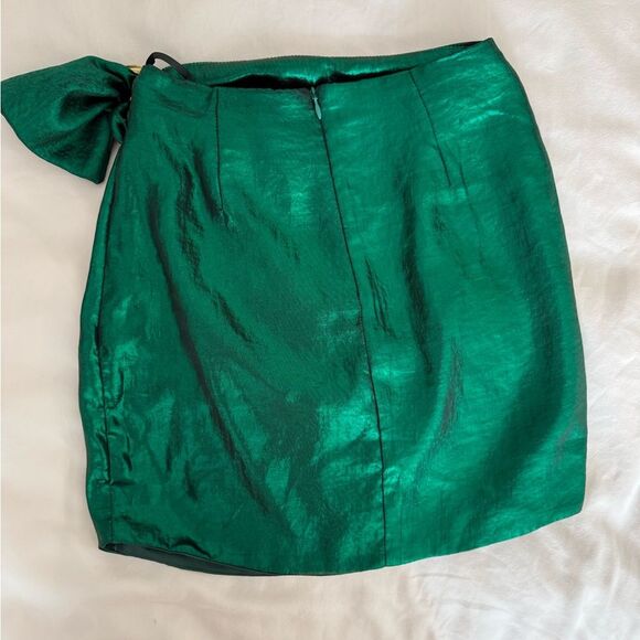 House of Harlow × REVOLVE Bobbi Skirt Emerald S green skirt - Picture 7 of 9